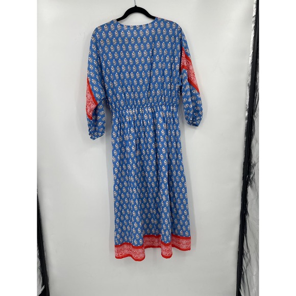 J Crew Beachwear V Neck Cover Up Dress Classic Block Floral Print Size Small NWT - Picture 7 of 7